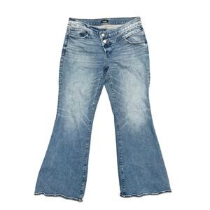 Express Mid Rise 70s Flare Jeans Size 10